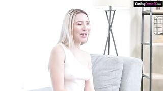 Girl was fucked hard at the casting, she screamed with pain