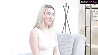Girl was fucked hard at the casting, she screamed with pain