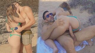 Beach pick-up with a hot Latina girl in Portugal