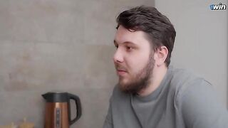 I sucked the cock of my roommate and he filled me with cum
