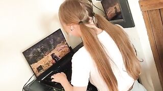 A man was again fucked by a hot stepmom in leggings