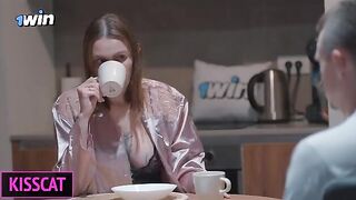 Guy surprises his girlfriend with a blindfold and intense sex