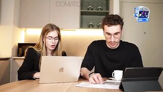 The secretary is having sex with her boss in hardcore action