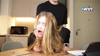 The secretary is having sex with her boss in hardcore action
