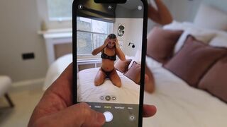 What would happen if the girl’s boyfriend found out about the photos?