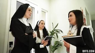 A nun became an object of lust for four guys