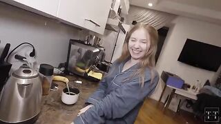 Instead of coffee in the morning, better offer from sexy girlfriend