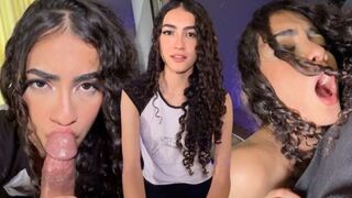 A cute Latina girl has a passionate and intense experience