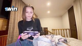 He shot his cum into the ass of his stepsister in a daring move