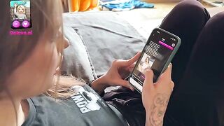 A young girl was fucked by her boyfriend and came with his cum on ass