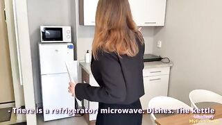 A hot real estate agent gets fucked for a sale