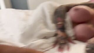 The stepfather put the girl on his dick, fulfilling a dream