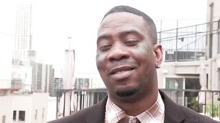 The balcony is a great place for sex, especially with negros