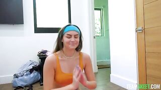 A girl is engaged in passionate sex with her lover
