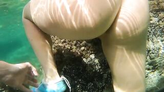 Breathtaking anal sex on the nude beach