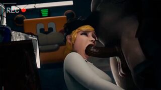 FNAF Security Breach Vanessa gets fucked in the office of Freddy Fazbear Mega Pizzaplex