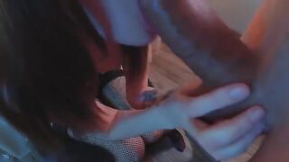 A perfect girl with a stunning ass gets fucked in her ass hole by a guy with a fat cock