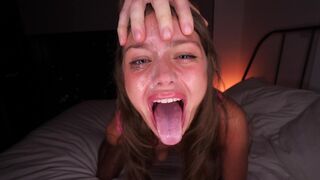 He totally destroyed my throat! Extreme sloppiness and deepthroat action!