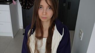 A beautiful girl agreed to cheer up a guy in an intimate way