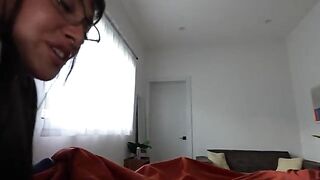 Girl came with her girlfriend to surprise a friend and have sex