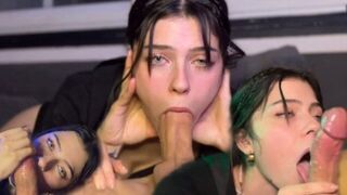The girl has learned to suck cock and now she is doing it quality