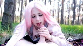 Her mouth is always hungry for cock!