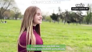 Girl felt weak and enjoyed herself with her boyfriend