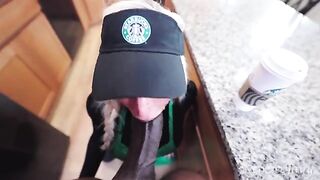The girl is sharpened to fit any size, a true starbucks barista