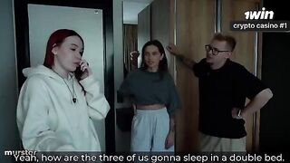 While my GF is getting fucked, I calmly jerk off