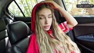 A little girl in a red coat became a hot and passionate woman