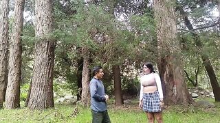 A forest is the perfect place for an old man to seduce a girl
