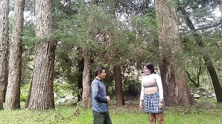A forest is the perfect place for an old man to seduce a girl