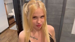 A hot girl in the role of a concierge is always ready to meet you