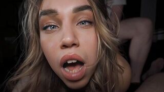 The girl went crazy from orgasms and began to shake with pleasure