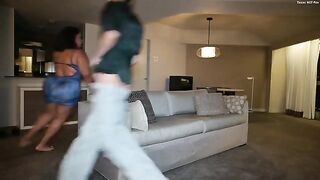 A girl with big tits likes to be pinched and slapped, it turns her on