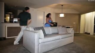 A girl with big tits likes to be pinched and slapped, it turns her on