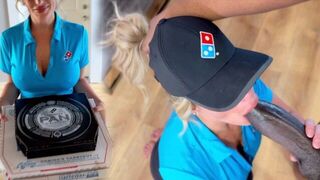 The bigger the pizza, the more she moans