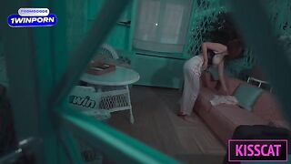 The more the guy moved, the more the hot stepmom was coming to him