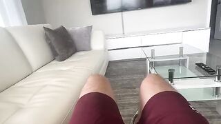 A girl with a wide ass gets fucked in the ass by her stepbrother