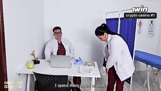 A gynecological examination can end with a passionate sex session