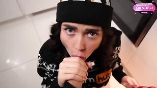 The girl is very naughty and she wants a man’s dick in the new year