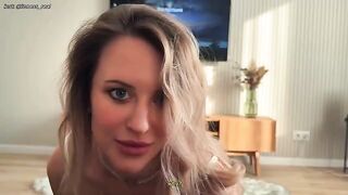 A girl is getting fucked hard from behind, begging for mercy