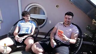 Two guys fucked the beautiful Mirra Love, no money, no pay