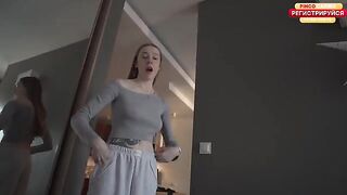 A girl with a perfect body gets fucked by her neighbor in POV