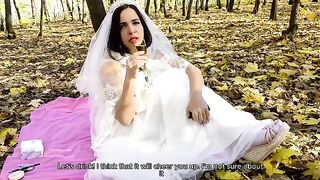 A wedding day is not a barrier for a cheating wife to get laid