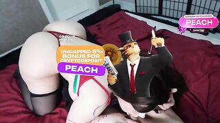 A young man roughly fucked his step sister, inspired by a video game theme