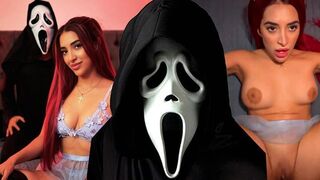 A horror movie with Jessica Sodi turns into a great porno