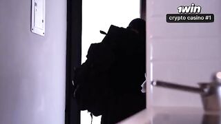 A hot thief broke into a house and met a stunning Latina MILF