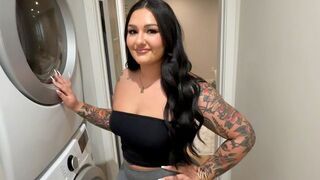 Roxanne Roselle gets fucked by her stepbrother in the laundry room