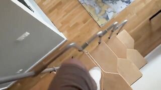 An 18-year-old cute girl sat on me, setting the rhythm with her hips
